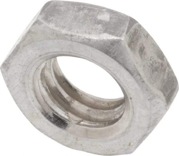 Value Collection - 5/16-18 UNC Steel Right Hand Hex Jam Nut - 1/2" Across Flats, 3/16" High, Uncoated - Caliber Tooling