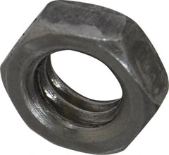 Value Collection - 3/8-16 UNC Steel Right Hand Hex Jam Nut - 9/16" Across Flats, 0.2188" High, Uncoated - Caliber Tooling