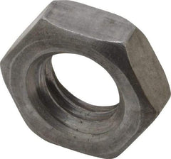 Value Collection - 7/16-14 UNC Steel Right Hand Hex Jam Nut - 11/16" Across Flats, 1/4" High, Uncoated - Caliber Tooling