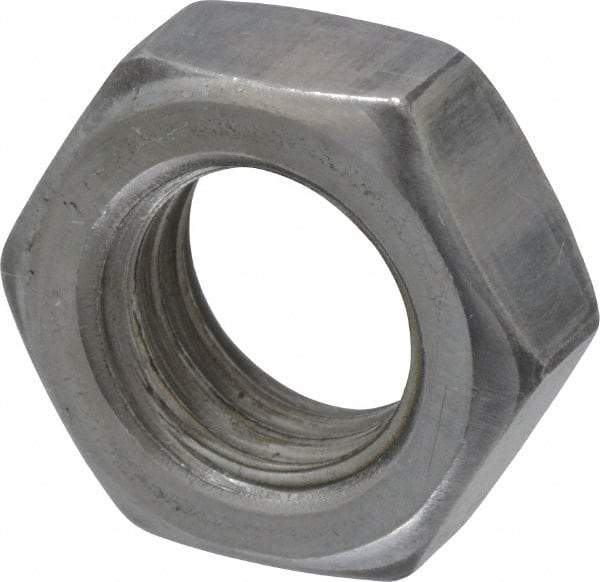 Value Collection - 1/2-13 UNC Steel Right Hand Hex Jam Nut - 3/4" Across Flats, 5/16" High, Uncoated - Caliber Tooling