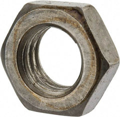 Value Collection - 9/16-12 UNC Steel Right Hand Hex Jam Nut - 7/8" Across Flats, 5/16" High, Uncoated - Caliber Tooling