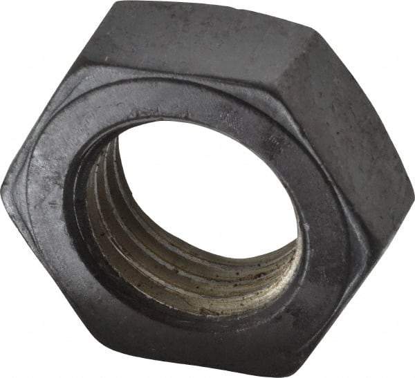 Value Collection - 1-3/4 - 5 UNC Steel Right Hand Hex Jam Nut - 2-5/8" Across Flats, 31/32" High, Uncoated - Caliber Tooling