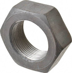 Value Collection - 1-1/2 - 12 UNF Steel Right Hand Hex Jam Nut - 2-1/4" Across Flats, 27/32" High, Uncoated - Caliber Tooling