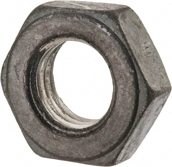 Value Collection - 7/8-9 UNC Steel Right Hand Heavy Hex Jam Nut - 1-7/16" Across Flats, 31/64" High, Uncoated, 2B Class of Fit - Caliber Tooling