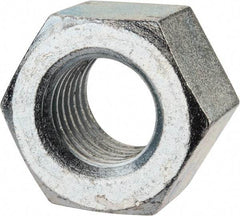 Value Collection - 1-1/8 - 7 UNC Steel Right Hand Heavy Hex Nut - 1-13/16" Across Flats, 1-7/64" High, Zinc-Plated Finish - Caliber Tooling