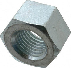 Value Collection - 1-1/4 - 7 UNC Steel Right Hand Heavy Hex Nut - 2" Across Flats, 1-7/32" High, Zinc-Plated Finish - Caliber Tooling