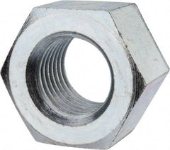 Value Collection - 1-3/4 - 5 UNC Steel Right Hand Heavy Hex Nut - 2-3/4" Across Flats, 1-23/32" High, Zinc-Plated Finish - Caliber Tooling