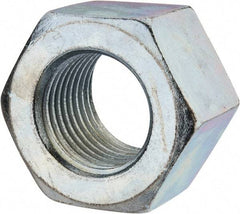 Value Collection - 2-1/2 - 4 UNC Steel Right Hand Heavy Hex Nut - 3-1/2" Across Flats, 2-13/64" High, Zinc Clear Finish - Caliber Tooling