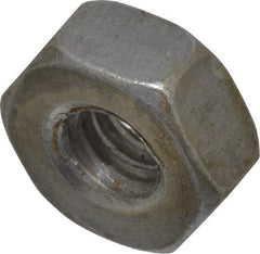 Value Collection - 1/4-20 UNC Steel Right Hand Heavy Hex Nut - 1/2" Across Flats, 15/64" High, Uncoated, 2B Class of Fit - Caliber Tooling