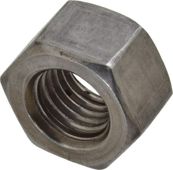 Value Collection - 7/8-9 UNC Steel Right Hand Heavy Hex Nut - 1-7/16" Across Flats, 55/64" High, Uncoated, 2B Class of Fit - Caliber Tooling