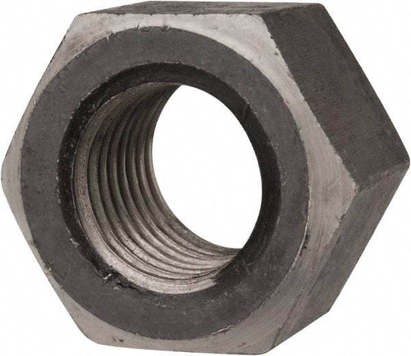 Value Collection - 1-1/2 - 6 UNC Steel Right Hand Heavy Hex Nut - 2-3/8" Across Flats, 1.4688" High, Uncoated - Caliber Tooling