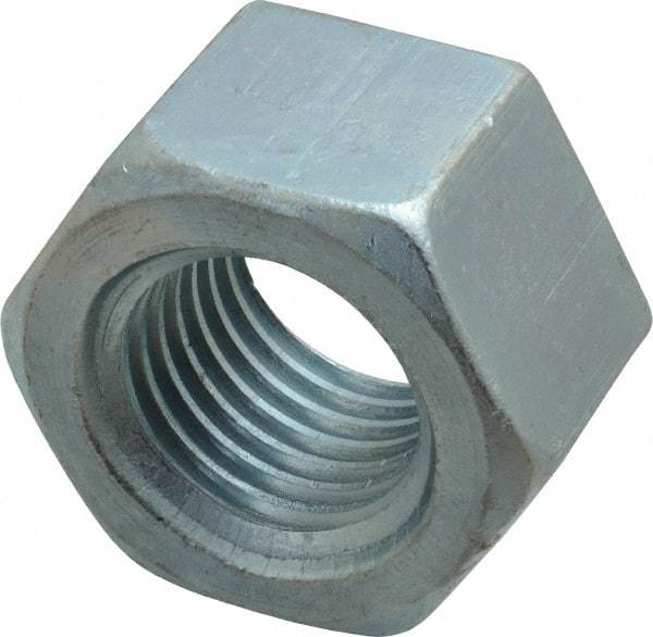 Value Collection - 1-3/4 - 5 UNC Steel Right Hand Heavy Hex Nut - 2-3/4" Across Flats, 1-23/32" High, Uncoated - Caliber Tooling