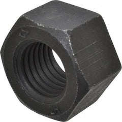 Value Collection - 1-8 UNC Steel Right Hand Heavy Hex Nut - 1-5/8" Across Flats, 63/64" High, Uncoated, 2B Class of Fit - Caliber Tooling