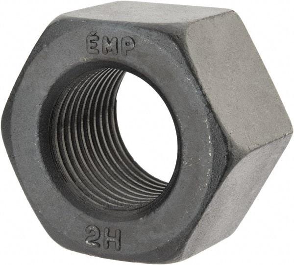 Value Collection - 1-1/2 - 8 UN Steel Right Hand Heavy Hex Nut - 2-3/8" Across Flats, 1-15/32" High, Uncoated, 2B Class of Fit - Caliber Tooling