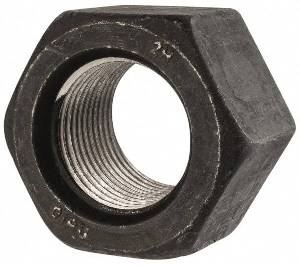 Value Collection - 1-3/4 - 8 UN Steel Right Hand Heavy Hex Nut - 2-3/4" Across Flats, 1-23/32" High, Uncoated, 2B Class of Fit - Caliber Tooling