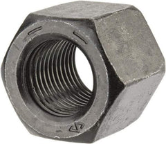 Value Collection - 9/16-18 UNF Steel Right Hand High Hex Nut - 7/8" Across Flats, 49/64" High, Uncoated - Caliber Tooling