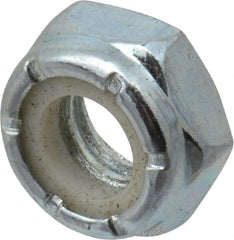 Value Collection - 5/16-18 UNC Grade 2 Hex Jam Lock Nut with Nylon Insert - 1/2" Width Across Flats, 17/64" High, Zinc-Plated Finish - Caliber Tooling