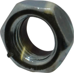 Value Collection - 7/16-20 UNF Grade 2 Hex Jam Lock Nut with Nylon Insert - 11/16" Width Across Flats, 21/64" High, Zinc-Plated Finish - Caliber Tooling