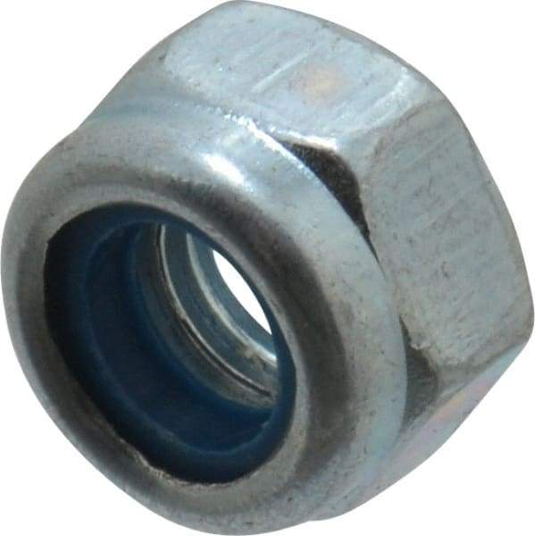 Value Collection - M5x0.80 Metric Coarse Grade 8 Hex Lock Nut with Nylon Insert - 5mm High, Zinc-Plated Finish - Caliber Tooling