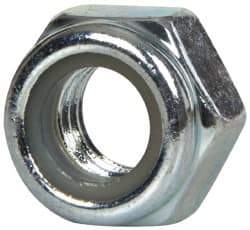 Value Collection - M8x1.25 Metric Coarse Grade 8 Hex Lock Nut with Nylon Insert - 8mm High, Zinc-Plated Finish - Caliber Tooling