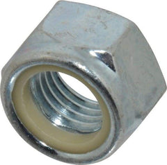 Value Collection - M24x3.00 Metric Coarse Grade 8 Hex Lock Nut with Nylon Insert - 24mm High, Zinc-Plated Finish - Caliber Tooling