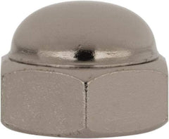 Value Collection - 1/2-13" UNC, 3/4" Width Across Flats, Nickel Plated, Steel Acorn Nut - 9/16" Overall Height, Grade 2 - Caliber Tooling