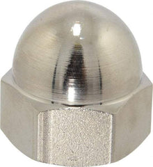 Value Collection - 3/4-10" UNC, 1/16" Width Across Flats, Nickel Plated, Steel Acorn Nut - 1" Overall Height, Grade 2 - Caliber Tooling