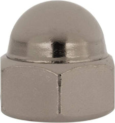 Value Collection - 1/2-20" UNF, 3/4" Width Across Flats, Nickel Plated, Steel Acorn Nut - 9/16" Overall Height, Grade 2 - Caliber Tooling