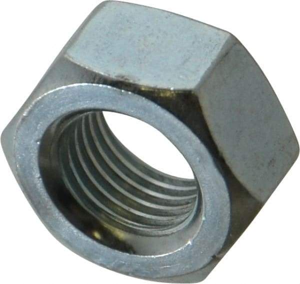 Value Collection - M12x1.25 Metric Extra Fine Steel Right Hand Hex Nut - 19mm Across Flats, 10mm High, Zinc-Plated Finish - Caliber Tooling