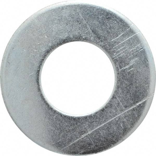 Value Collection - 1-1/2" Screw, Steel USS Flat Washer - 1-5/8" ID x 3-1/2" OD, 0.153" Thick, Zinc-Plated Finish - Caliber Tooling