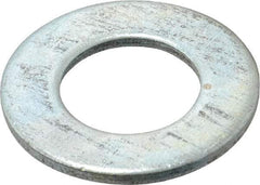 Value Collection - 1" Screw, Steel SAE Flat Washer - 1-1/16" ID x 2" OD, 9/64" Thick, Zinc-Plated Finish - Caliber Tooling