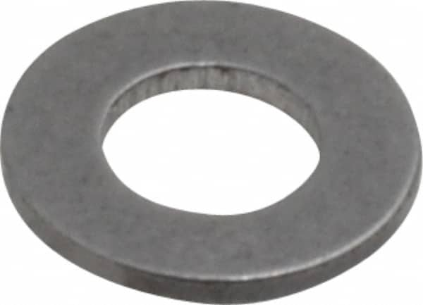 10″ Screw Standard Flat Washer: Steel, Uncoated 0.203″ ID, 0.468″ OD, 0.012″ Thick