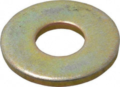 Value Collection - 1/2" Screw, Grade 8 Steel Extra Thick Flat Washer - Zinc Yellow Dichromate Finish - Caliber Tooling