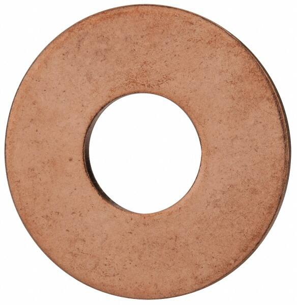 Value Collection - 1/2" Screw, Copper Standard Flat Washer - 0.563" ID x 1-3/8" OD, 0.081" Thick, Plain Finish - Caliber Tooling