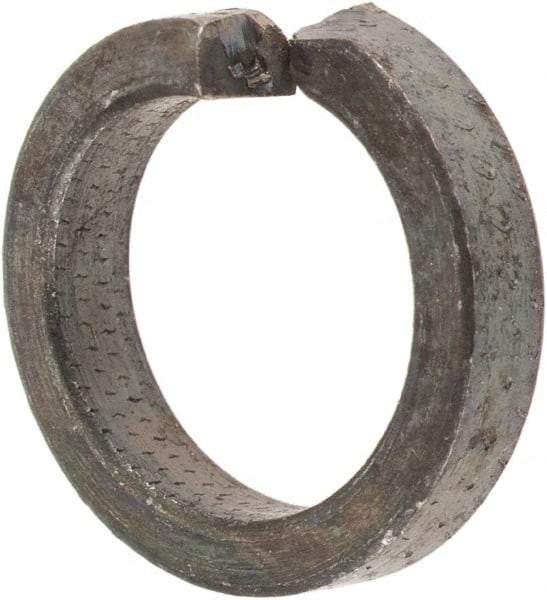 Value Collection - 1/4", 0.255" ID, 0.078" Thick High Collar Split Lock Washer - Steel, Uncoated, 0.255" Min ID, 0.263" Max ID, 0.365" Max OD - Caliber Tooling