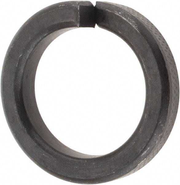 Value Collection - 1", 1.017" ID, 1/4" Thick High Collar Split Lock Washer - Steel, Uncoated, 1.017" Min ID, 1.042" Max ID, 1.483" Max OD - Caliber Tooling