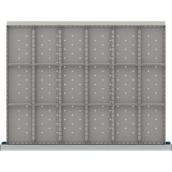 LISTA - 18-Compartment Drawer Divider Layout for 3.15" High Drawers - Caliber Tooling