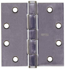 Stanley - 4-1/2" Long x 4-1/2" Wide Steel Full Mortise Commercial Hinge - Caliber Tooling