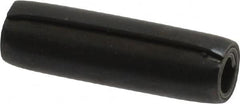 Made in USA - 7/32" Diam x 3/4" Long Coiled Spring Pin - Grade 1070-1090 Alloy Steel, Black Oxide Finish - Caliber Tooling