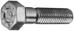 Value Collection - 1-1/8 - 7 UNC, 4-1/2" Length Under Head Hex Head Cap Screw - Partially Threaded, Grade L9 Alloy Steel, Zinc Yellow Dichromate Finish, 1-11/16" Hex - Caliber Tooling