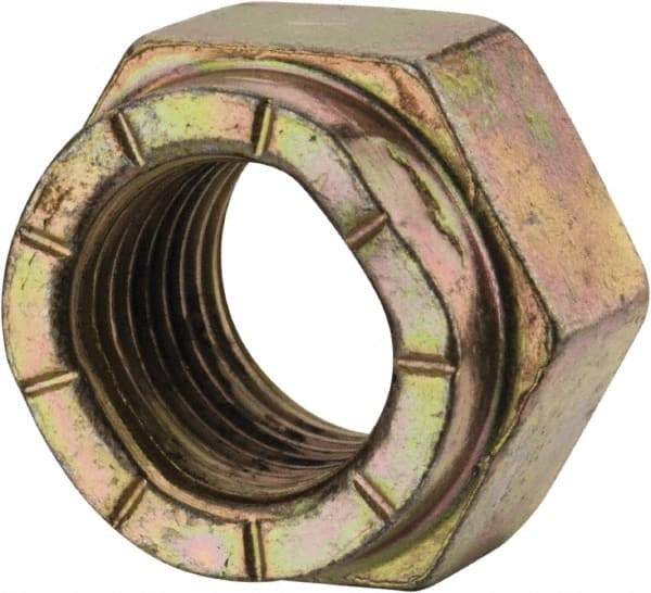 Value Collection - 3/8-24 UNF Grade L9 Hex Lock Nut with Distorted Thread - Cadmium Dichromate Finish - Caliber Tooling