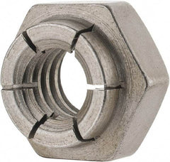 Flex-Loc - 5/16-18 UNC Grade 2 Heavy Hex Lock Nut with Expanding Flex Top - Uncoated, Meets Military Specifications - Caliber Tooling