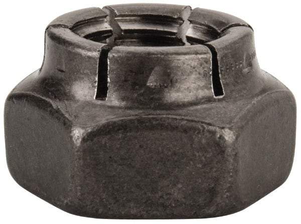 Flex-Loc - 5/8-11 UNC Grade 2 Heavy Hex Lock Nut with Expanding Flex Top - Uncoated, Meets Military Specifications - Caliber Tooling