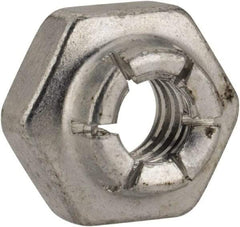 Flex-Loc - #10-24 UNJC Grade 2 Hex Lock Nut with Expanding Flex Top - Cadmium-Plated Finish, Meets Military Specifications - Caliber Tooling