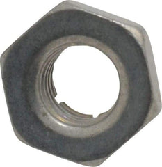 Flex-Loc - 1/4-28 UNJF Grade 2 Hex Lock Nut with Expanding Flex Top - 7/32" High, Cadmium-Plated Finish, Meets Military Specifications - Caliber Tooling