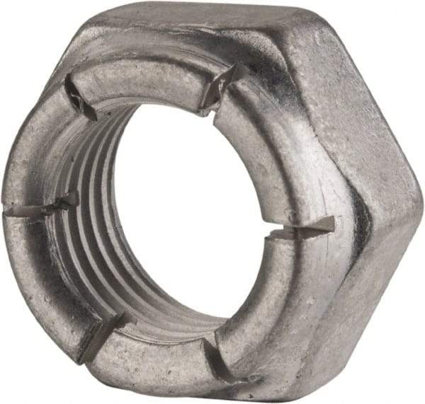 Flex-Loc - 7/16-20 UNJF Grade 2 Hex Lock Nut with Expanding Flex Top - 21/64" High, Cadmium-Plated Finish, Meets Military Specifications - Caliber Tooling