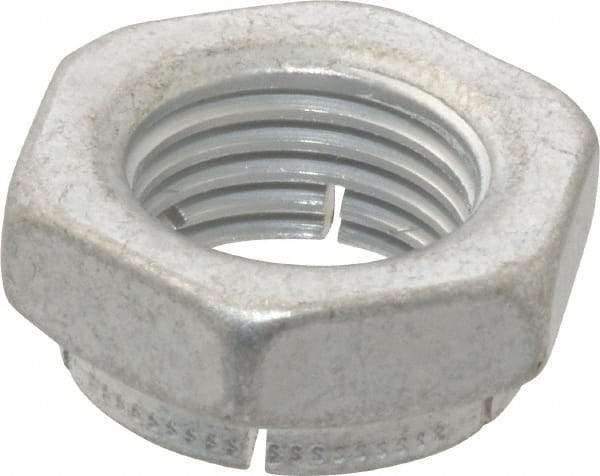 Flex-Loc - 1/2-20 UNJF Grade 2 Hex Lock Nut with Expanding Flex Top - 21/64" High, Cadmium-Plated Finish, Meets Military Specifications - Caliber Tooling