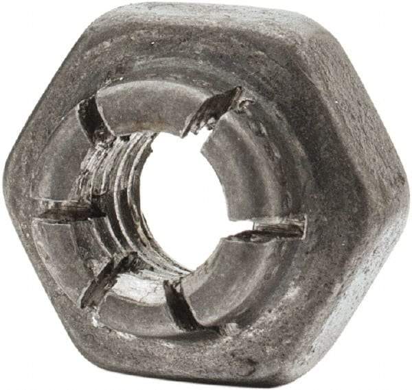 Flex-Loc - #10-24 UNJC Grade 2 Hex Lock Nut with Expanding Flex Top - 3/16" High, Cadmium-Plated Finish, Meets Military Specifications - Caliber Tooling