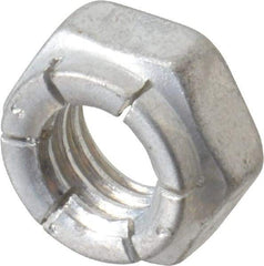 Flex-Loc - 3/8-16 UNC Grade 2 Hex Lock Nut with Expanding Flex Top - 9/32" High, Cadmium-Plated Finish, Meets Military Specifications - Caliber Tooling