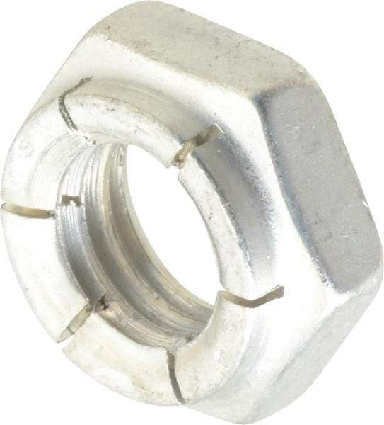 Flex-Loc - 1/2-13 UNC Grade 2 Hex Lock Nut with Expanding Flex Top - 21/64" High, Cadmium-Plated Finish, Meets Military Specifications - Caliber Tooling